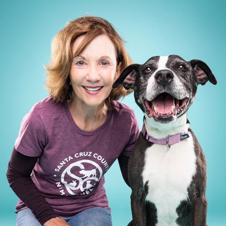 Kathy Helmer with Daisy